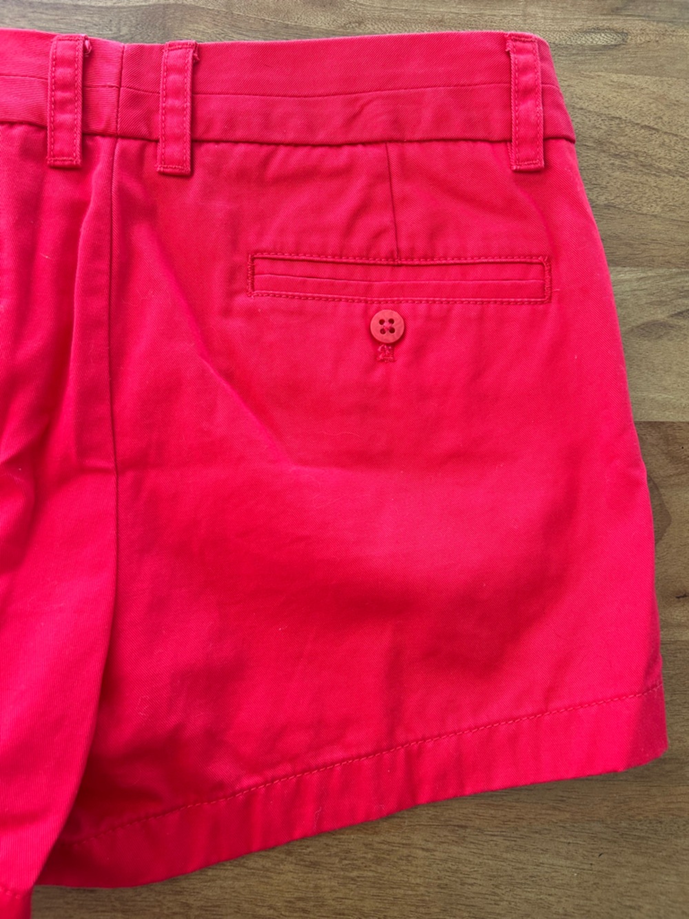 J. Crew Bright Red ‘Broken-In’ Chino Shorts 3.5” inseam Size 12 - Picture 6 of 9